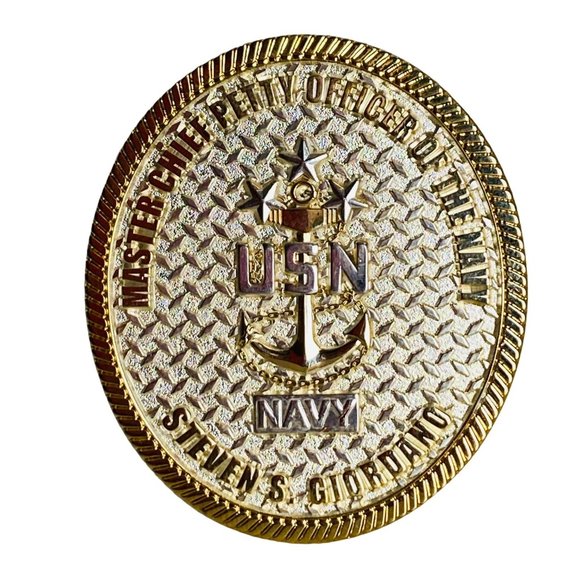 MCPON 14 Master Chief Petty Officer of the Navy Challenge Coin Giordano Rare - Picture 2 of 4